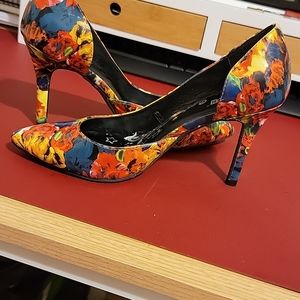 Brash FLORAL high heels